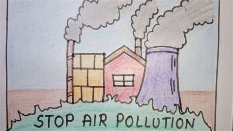 pollution pictures drawing|How to Draw Air Pollution .